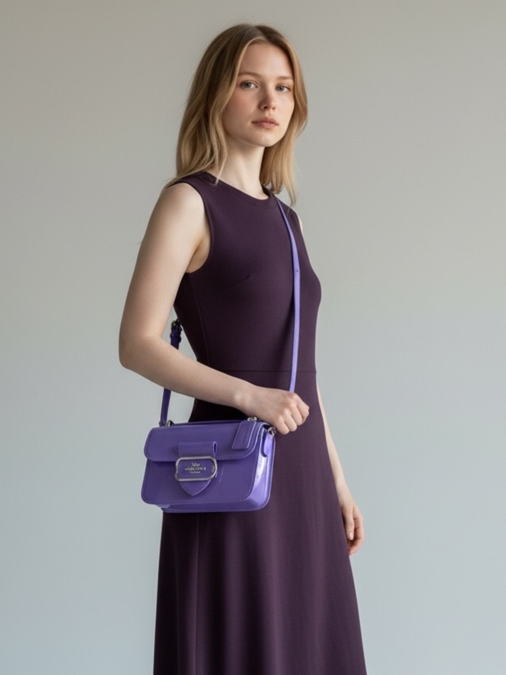 Coach Jelly Morgan Bag Bright Grape Purple CH748 Rare Statement Crossbody - Picture 2 of 9